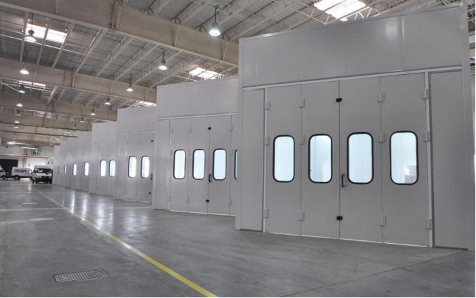 多组喷烘一体房